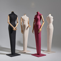 Mannequin de vitrine en daim pour robe de mariée, modèle de présentation de vêtements pour femme, accessoires de vitrine