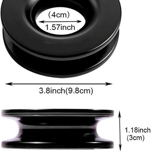 Anillo de recuperación de piezas de automóvil Ruixin, anillo en D de aleación de aluminio para cuerda sintética, uso en gancho de polea de cabrestante de remolque - Product Image 3