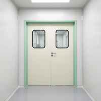 Porte médicale à double battant manuelle Yonking, durable, étanche, en fibre de verre et acier, de qualité hospitalière, finition intérieure