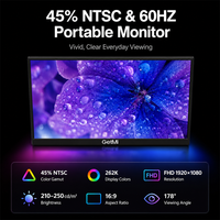 Monitor portátil externo ultradelgado y ligero de 15.6 pulgadas FHD 1080P IPS de 10.9 mm para computadora portátil, teléfono y dispositivos Pro.