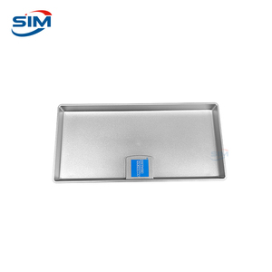 Plateau de réception de monnaie rectangulaire en plastique argenté, facile <span class=keywords><strong>à</strong></span> nettoyer, <span class=keywords><strong>pour</strong></span> caisse de magasin, impression couleur, <span class=keywords><strong>pour</strong></span> kiosque commercial et stockage - Product Image 1