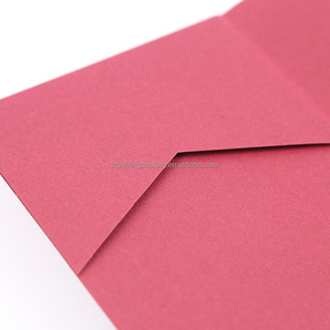 Nhà máy bán buôn lời mời đám cưới phong bì A7 Pocket lời mời trifold đám cưới thư Món quà phong bì - Product Image 6