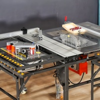 Meilleures ventes - Scie à table horizontale WJ480 Wanjia - Moteur 2600W - Machine à bois portative pliable télescopique