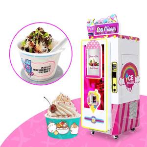 Máquina Expendedora de Helados Automática con Pantalla Táctil, Comercial, de Fábrica, con Capacidad para 100 Vasos y Compresor, SDK - Product Image 1