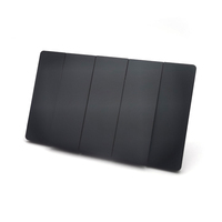 Interruptor de pared eléctrico tipo basculante de 3 módulos y 2 vías, estándar estadounidense, ultrafino, negro, nuevo, con tornillos, fabricado en China.