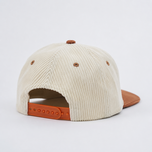 Gorras de Béisbol de Seis Paneles de Pana con Logotipo Bordado Personalizado, Bicolor, Sin Estructura, con Cierre a Presión, de Fábrica Certificada - Product Image 4