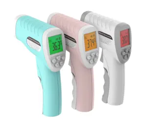 Vendita all'ingrosso termometro-Termometro frontale digitale senza contatto CE ISO a tre colori lettura istantanea termometro a infrarossi di misurazione di un secondo