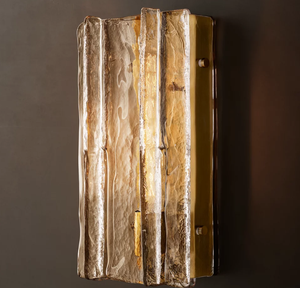 Lighting Modern Antique Wall Lamp Solid Brass Sconce Waterproof Glass Outdoor Wall Lamps