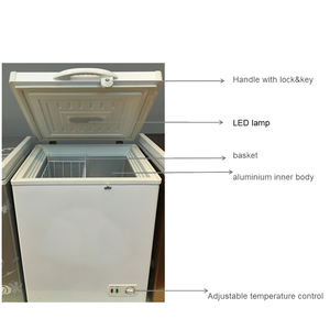 2025 le plus populaire 158L vente en gros OEM congélateur horizontal dégivrage manuel congélateur coffre/maison congélateur/haut porte ouverte congélateur - Product Image 6