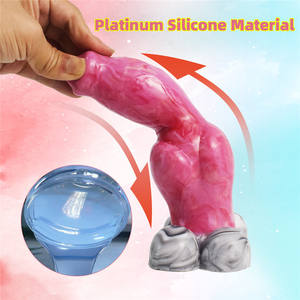 FAAK-consolador suave y sólido para mujeres, Juguetes sexuales populares de bajo <span class=keywords><strong>precio</strong></span> con nudo de <span class=keywords><strong>perro</strong></span> lobo enorme para mujeres - Product Image 2