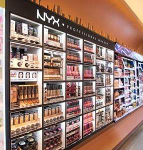 Présentoir de maquillage professionnel <span class=keywords><strong>NYX</strong></span> haute visibilité ONI Shopfitting avec éclairage LED, étanche, transparent, durable, facile à nettoyer, moderne - Product Image 1