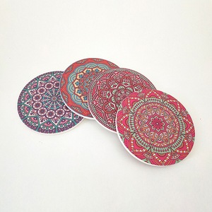 NEW Mandala coaster Ceramic Sublimation Blank with Beating coaster