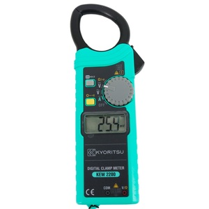 มัลติมิเตอร์แบบดิจิตอล Kyoritsu 2200  1000A AC 600V ขนาดปากจับ 33 มม.  ฟังก์ชั่น Data Hold  พร้อมเสียงเตือน  วัดความต้านทานได้ถึง 40M  ผลิตในญี่ปุ่น  หน้าจอแสดงผลแบบดิจิตอลเท่านั้น - Product Image 1