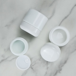 Envases de Porcelana Vacíos para Cuidado de la Piel, Impresión Personalizada, Cilindro de Lujo, Color Blanco Lechoso Opalino, Tarro de Vidrio para Crema Cosmética, 30g 50g 100g - Product Image 2