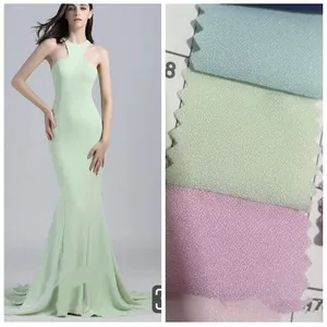 Nhà Sản Xuất Chuyên Nghiệp Nhà Cung Cấp 100% Polyester Cao Stretch False Como Crepe Vải