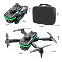 S162 UAV 4K double caméra RC drones Led Flash lumière infrarouge évitement d'obstacles quadrirotor Mini Drone pliable