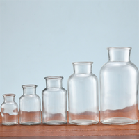 Bouteille de réactif de stockage des aliments Botany Vintage 60ml 125ml 250ml 500ml 1L 2500ML bocaux d'apothicaire en verre avec couvercle