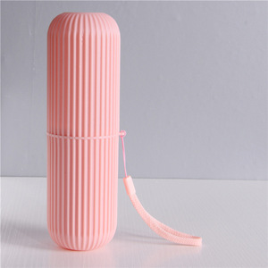 Boîte de rangement de voyage écologique <span class=keywords><strong>LIS</strong></span> HOME pour brosses à dents avec support pour gobelet de bain de bouche, étui portable en plastique pour hôtel et usage domestique – Vente en gros - Product Image 4