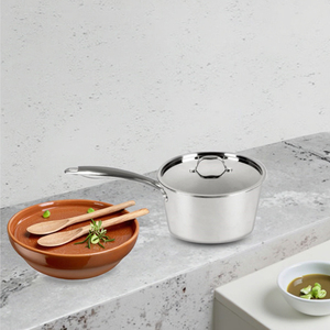 High Quality Stainless Steel <strong>Saucepan</strong> Modern Design <strong>Induction</strong> Compatible Sustainable with Pot Cover - Product Image 1