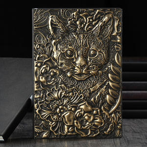 Cuaderno de Cuero PU con Grabado 3D de Gato Mágico A5, Diario Familiar de Brujas para Espirituales - Product Image 2