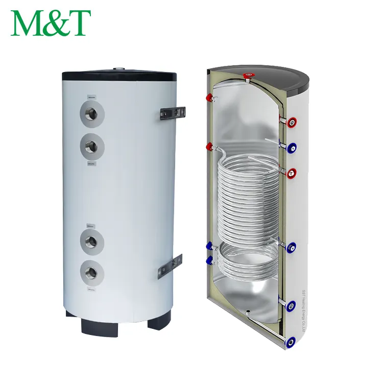 Pompe à chaleur en acier inoxydable de qualité certifiée, panneau solaire chauffe-eau solaire thermosiphon DHW pression du réservoir d'eau