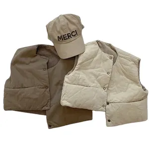 Winter Newborn Vest Jackets Baby Clothes Sleeveless Thick Infant Toddler Clothing Coat Unisex