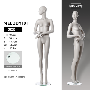 Manichino Femminile a Corpo Intero in FRP con Testa per Negozi di Moda di Alta Gamma, Bestseller Globale, Vendita all'Ingrosso - Product Image 2