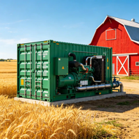 Générateur diesel insonorisé conteneurisé 250 kVA 200 kW avec surveillance à distance pour l'alimentation électrique des campus scolaires