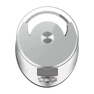 เครื่องชั่งดิจิตอลอเนกประสงค์ 5 กก. สำหรับชั่งเนย ผลิตภัณฑ์นม และวัตถุดิบทำขนม พร้อมโถแก้ว ขายดี - Product Image 4