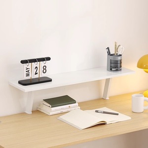 Desktop Tiered Shelf <b>Wall</b> Mounted Rectangle Panel Organizer For <b>Desk</b> Neatening Storage Office Use - Product Image 1