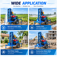 Mini-foreuse de puits d'eau portable, machine de forage diesel pour l'irrigation agricole et les puits d'eau