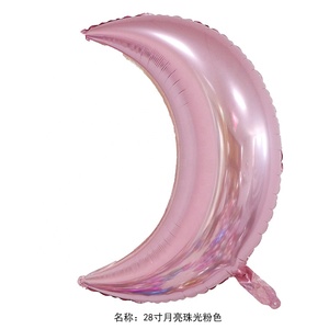 Nuevo diseño Globos de 28 pulgadas Globos de papel de aluminio con forma de Luna Material de papel de aluminio multicolor Globo de helio para decoración de fiestas - Product Image 6