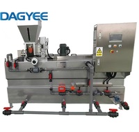Équipement de dosage de polymères monté sur châssis SS316 1500L/H, unité de préparation automatique pour la construction et le traitement des eaux de rivière
