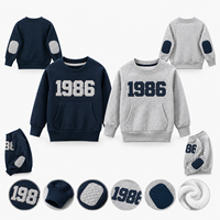 Sweat-shirt polaire tendance pour enfants automne-hiver 2026, pull épais et chaud à col rond, décontracté pour garçons et filles, vêtements OEM ODM