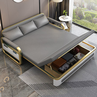 Canapé-lit pliant très vendu, canapé-lit de luxe en tissu extensible avec espace de rangement, canapé-lit multifonctionnel pour salon et chambre à coucher