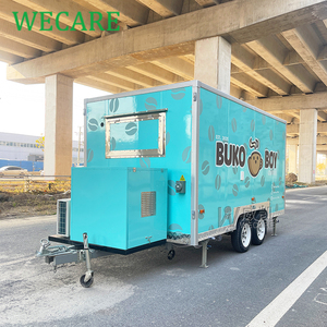 WECARE Carritos de Comida, Camión de Comida Cuadrado, Camión de Hot Dogs y Pizza, <span class=keywords><strong>Restaurante</strong></span> Móvil, Barra de Jugos, Remolque de Comida Totalmente Equipado - Product Image 5