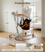 Lève-personne électrique pour personnes âgées, palan de transfert motorisé portable avec capacité de 330 lb, aide à la mobilité pliable sans outils