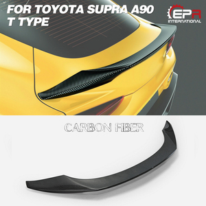 19 + Supra A90 T Type Carbon Fiber Arrière Trunk Spoiler Lip Body Kits ABS Front Roof Spoiler pour WRX Skoda M5 335i 320i Models - Product Image 2