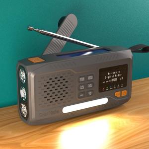 Factory OEM Solar Hand Crank AM FM DAB <b>Digital</b> Radio <b>LED</b> Flashlight 5000mAh Power Bank with Phone Charge SOS Alarm Outdoor - Product Image 5