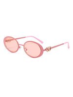 Twooo T1531 New Oval Small Frame Personality Trendy Heart Lunettes de soleil