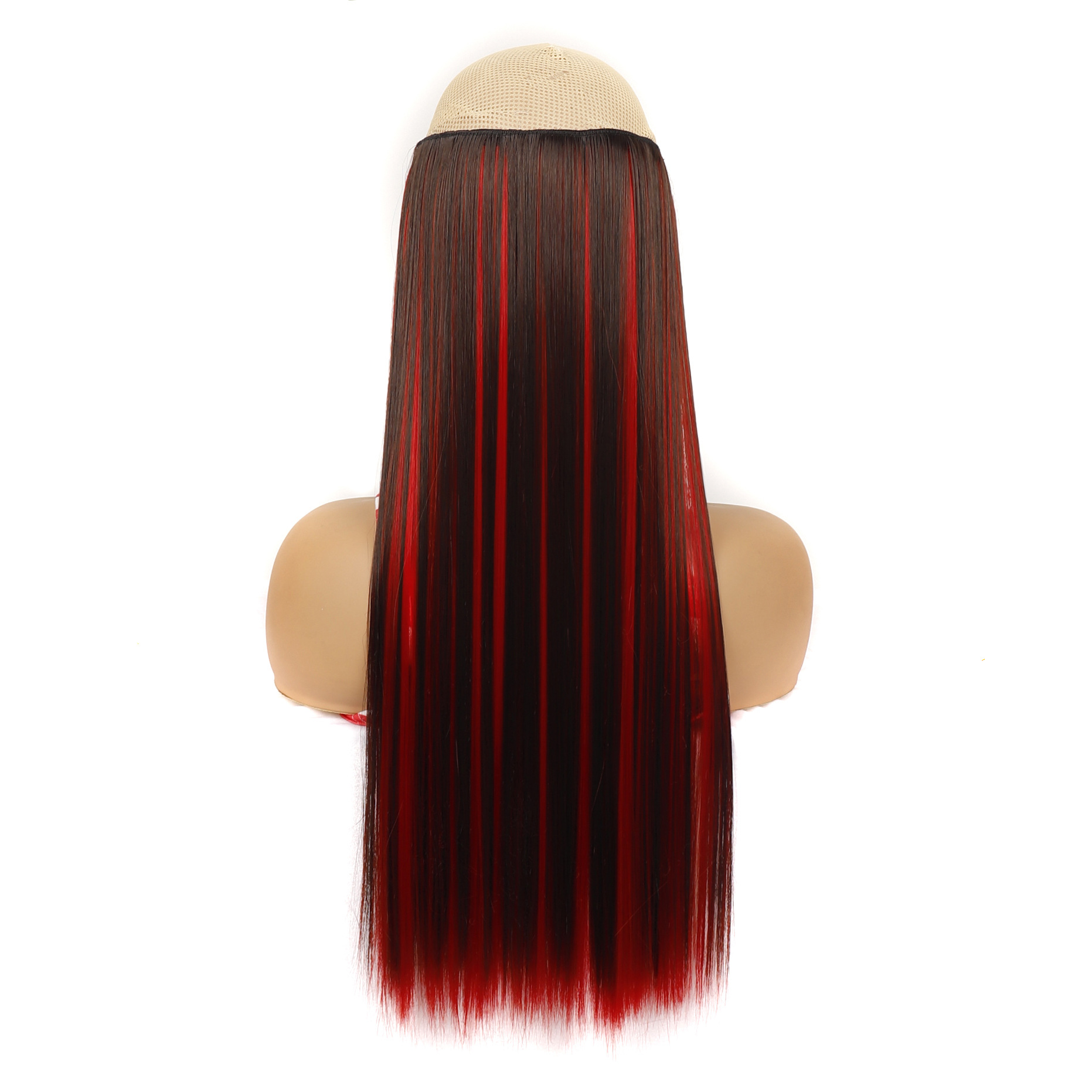 การฟอกสีสีน้ำตาลเข้มและย้อมสีแดง