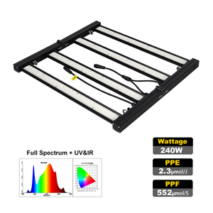 Barre de lumière LED à spectre complet 240w pour la culture verticale intérieure de la laitue - Product Image 5