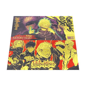 Satoru Gojo Kugisaki Nobara Cartoon Collectibles feuille d'or cartes de billets de banque en papier découpé au laser 12 modèles de marque-pages Anime vente en gros - Product Image 4