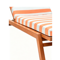Chaise longue de jardin en teck pour hôtel, complexe hôtelier, piscine, plage, extérieur