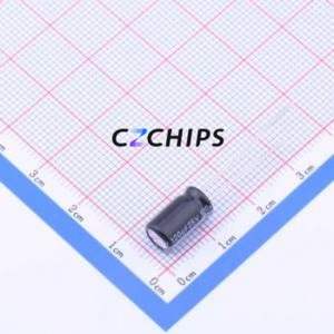 Condensador Electrolítico de Aluminio de Montaje Pasante RGA121M1EBK-0611G, D6.3xL11mm 120uF 20% 25V 2.5mm - Product Image 1