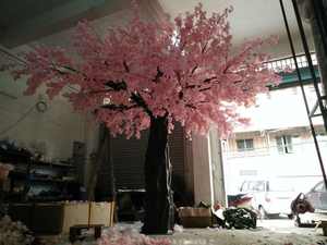 Arbre à fleurs de <span class=keywords><strong>cerisier</strong></span> <span class=keywords><strong>japonais</strong></span> de 3m <span class=keywords><strong>en</strong></span> plastique ABS, fait à la main et écologique, pour la décoration de restaurant. - Product Image 3