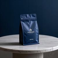 Sachet Doypack en aluminium réutilisable et personnalisable, en matériaux recyclés, avec fermeture éclair et impression sérigraphique pour l'emballage d'aliments pour animaux de compagnie