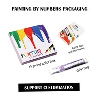DIY Akrilik Boyama Sayılarla Yapım Seti Noel Kar Manzarası Resmi Yetişkinler ve Çocuklar için 30x40cm Kanvas Boyutu Amerikan Tarzı Duvar Dekoru