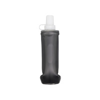Bouteille d'eau pliable en TPU souple personnalisée de 250 ml et 500 ml, sans BPA, gourde souple à presser pour la course à pied, les voyages, le camping et la randonnée