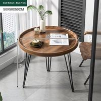 Table d'appoint ronde minimaliste nordique pour la maison moderne, design européen, meubles de salon avec hauteur réglable, matériau métallique